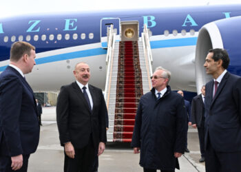 Azərbaycan Prezidenti İlham Əliyev Rusiyaya səfərə gəlib