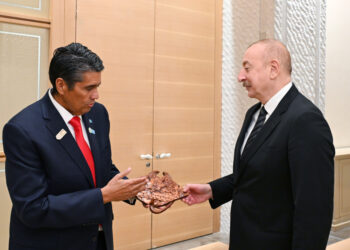 Prezident İlham Əliyev Millətlər Birliyi təşkilatının Baş katibi ilə görüşüb