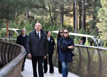 Prezident İlham Əliyev Mərkəzi Nəbatat Bağının açılışında iştirak edib