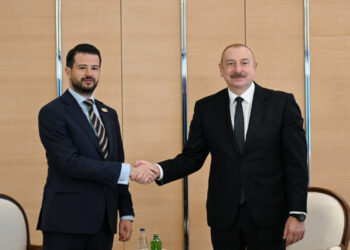İlham Əliyev Monteneqronun prezidenti ilə görüşdü
