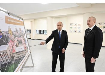 Prezident “Vətən” İdman Liseyində yaradılan şəraitlə tanış olub – FOTO