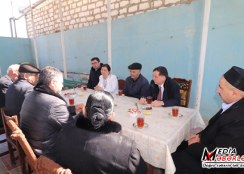 Qazaxda icra başçısı şəhid anasının hüzr mərasimində iştirak edib və ailəsinə başsağlığı verib