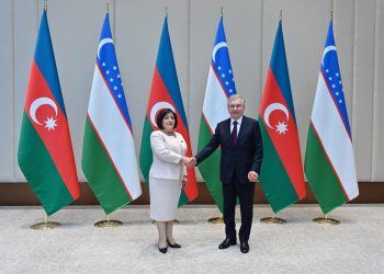 Sahibə Qafarova Özbəkistan Prezidenti Şavkat Mirziyoyevlə görüşüb