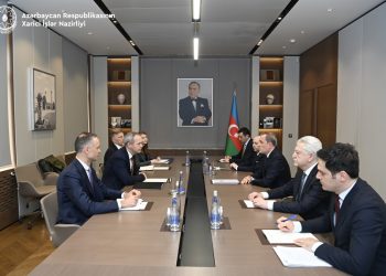 Ceyhun Bayramov Litva xarici işlər nazirinin müavini ilə görüşüb