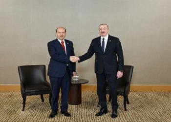 Prezident İlham Əliyev Antalyada Ersin Tatarla görüşüb