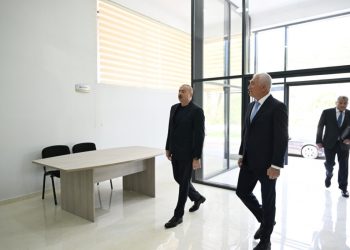 Prezident İlham Əliyev Laçının Bəylik kəndinin açılışında iştirak edib