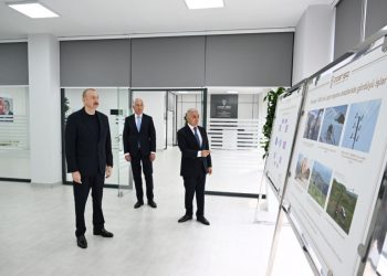 Prezident Laçın Elektrik Şəbəkəsi Rəqəmsal İdarəetmə Mərkəzinin açılışında iştirak edib