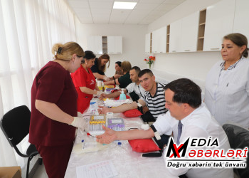 Qazaxda növbəti qanvermə aksiyası keçirilib