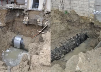 Masazırda şollar su kəmərinin mühafizə zonası qanunsuz tikililər tərəfindən zəbt edilib