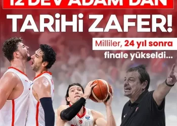 “12 DEV ADAM” TARİX YAZDI… – Türklər yunanlara basketbol dərsi keçdi