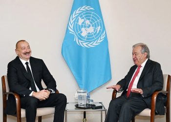 Azərbaycan Prezidenti BMT Baş katibi ilə görüşüb