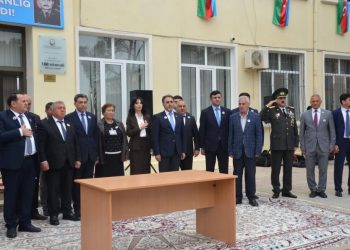 Şəhid leytenant Azər Namazovun barelyefinin açılışı olub