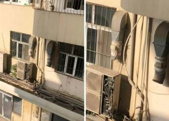 Bakıda daha bir bina “saatlı bomba”ya çevrilib – Hər an yana bilər – FOTO