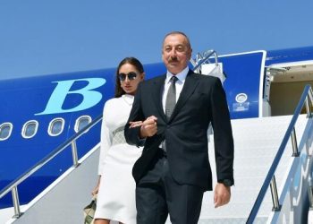 İlham Əliyev və xanımı Qırğızıstanda səfərdədir