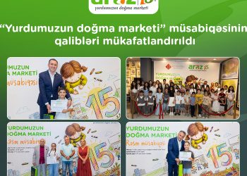 “Araz”ın 15 illiyinə həsr olunan rəsm müsabiqəsinin qalibləri mükafatlandırıldı
