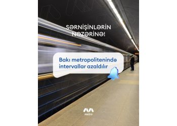 Bakı metrosunda qatarlararası intervallar azaldılır