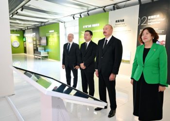 Prezident İlham Əliyev “Qobustan” Günəş Elektrik Stansiyasının açılışında iştirak edib