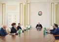 Prezident İlham Əliyev TDT-yə üzv ölkələrin təhlükəsizlik üzrə rəhbər şəxslərini qəbul edib
