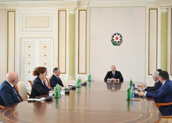 Prezident İlham Əliyev TDT-yə üzv ölkələrin təhlükəsizlik üzrə rəhbər şəxslərini qəbul edib
